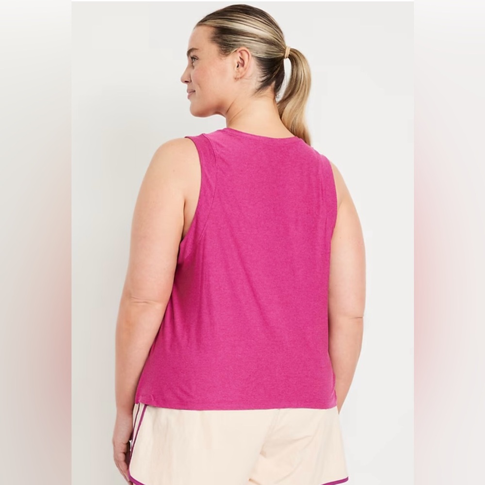 NWT Old Navy Magenta CloudMotion Tank Top - Picture 2 of 5